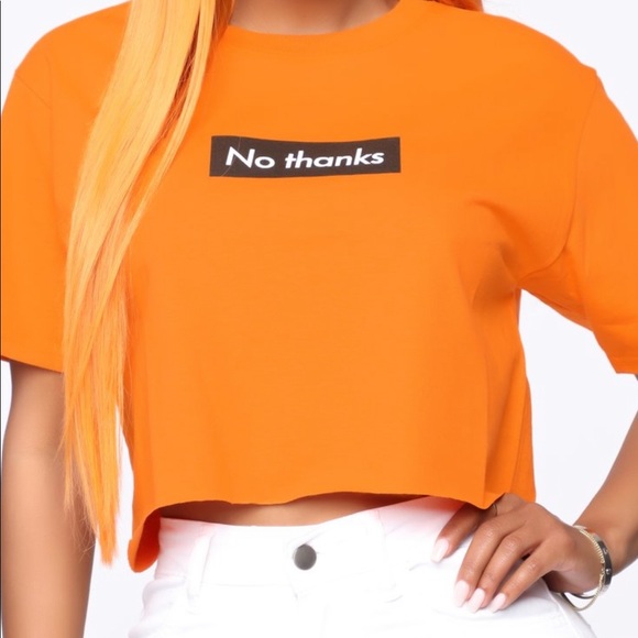 Fashion Nova Tops - Orange crop top